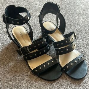 BCBGeneration Black Studded Women's Sandals